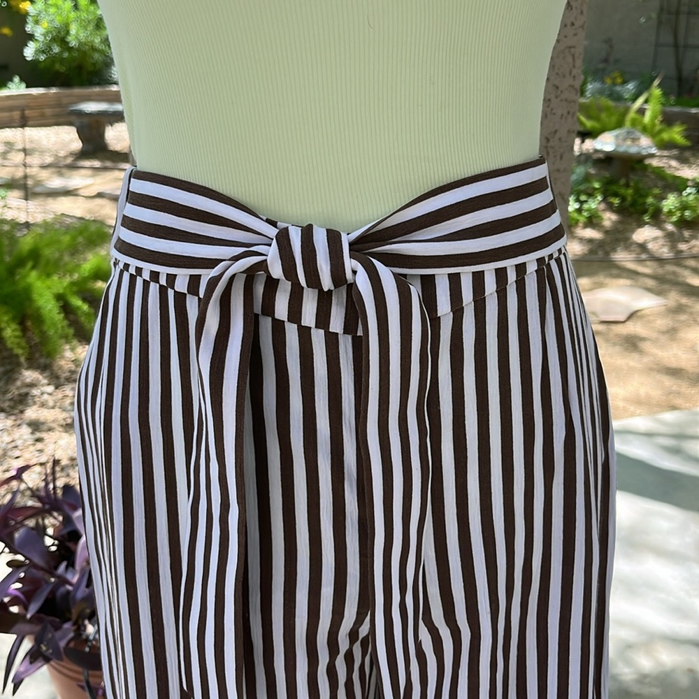WHBM brown wide leg pants